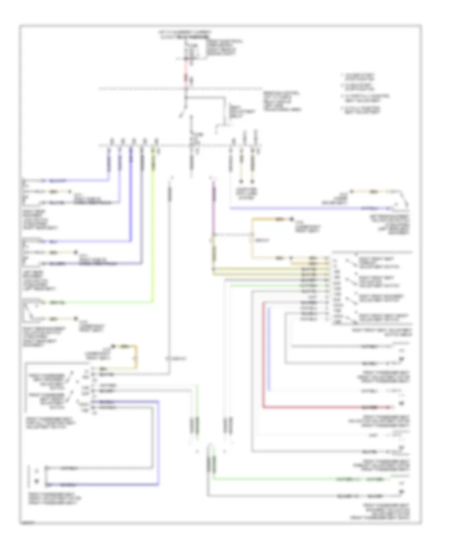 Passenger Power Seat Wiring Diagram for Mercedes Benz GLK350 2010