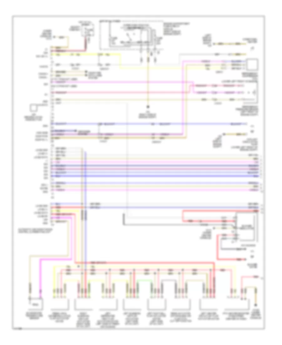 Automatic AC Wiring Diagram, without Thermotronic (1 of 2) for Mercedes-Benz ML350 2013