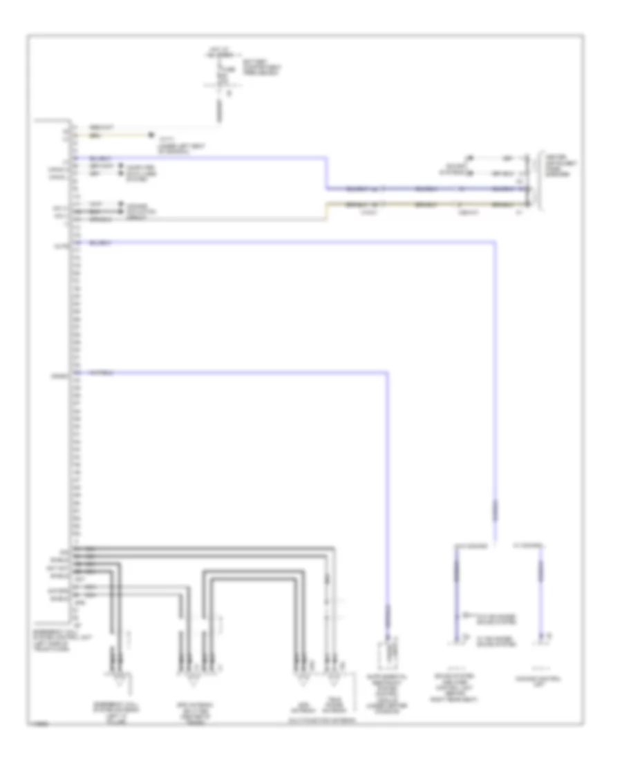 Emergency Call Wiring Diagram for Mercedes Benz ML350 2013