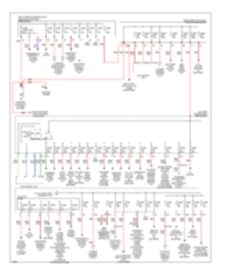 Power Distribution Wiring Diagram 1 of 4 for Mercedes Benz ML350 2013