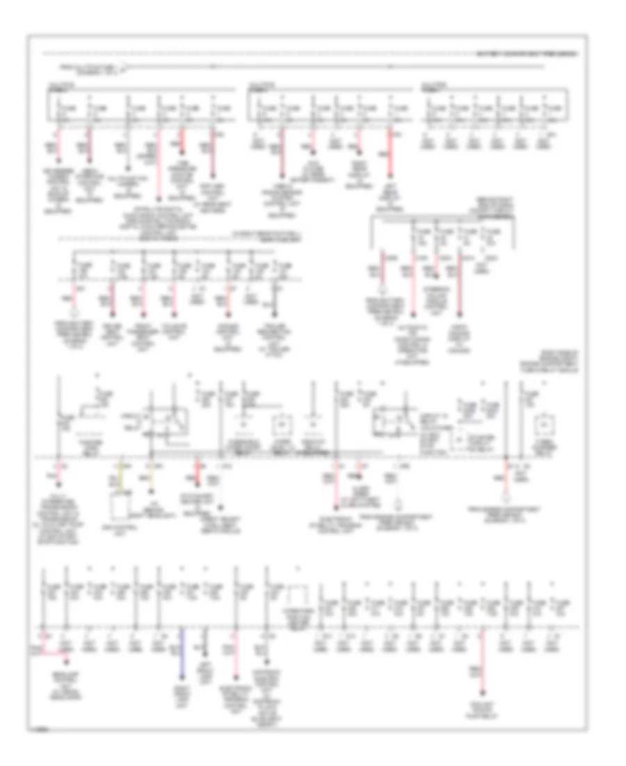 Power Distribution Wiring Diagram (3 of 4) for Mercedes-Benz ML350 2013
