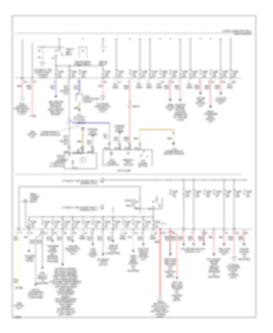 Power Distribution Wiring Diagram (4 of 4) for Mercedes-Benz ML350 2013