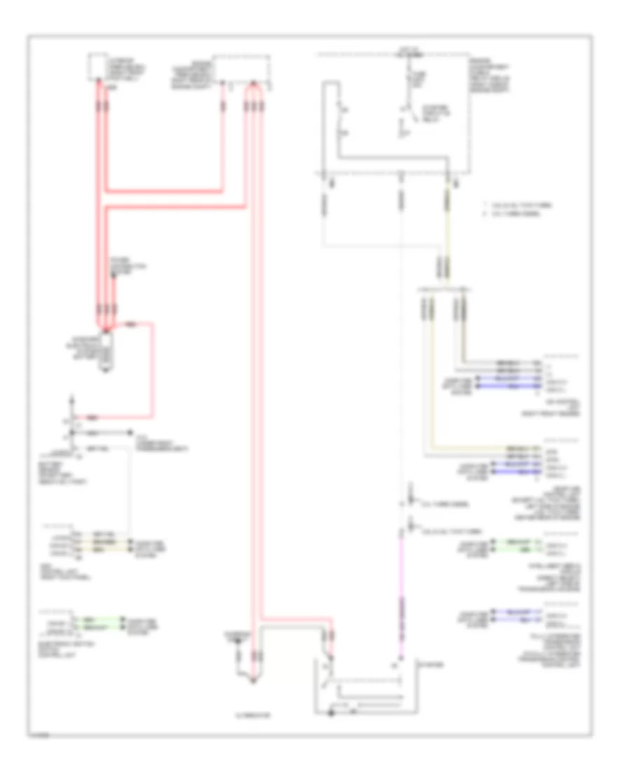 Starting Wiring Diagram for Mercedes-Benz ML350 2013