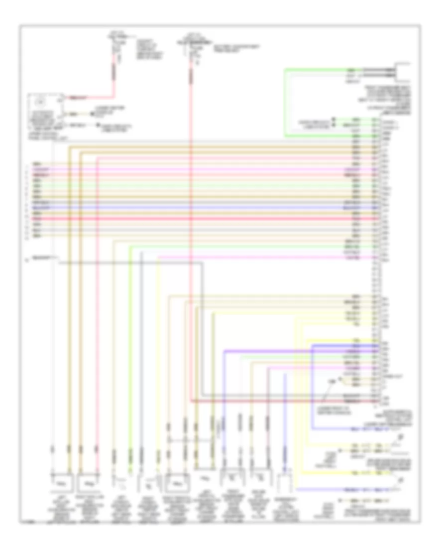 Supplemental Restraint Wiring Diagram (4 of 4) for Mercedes-Benz ML350 2013