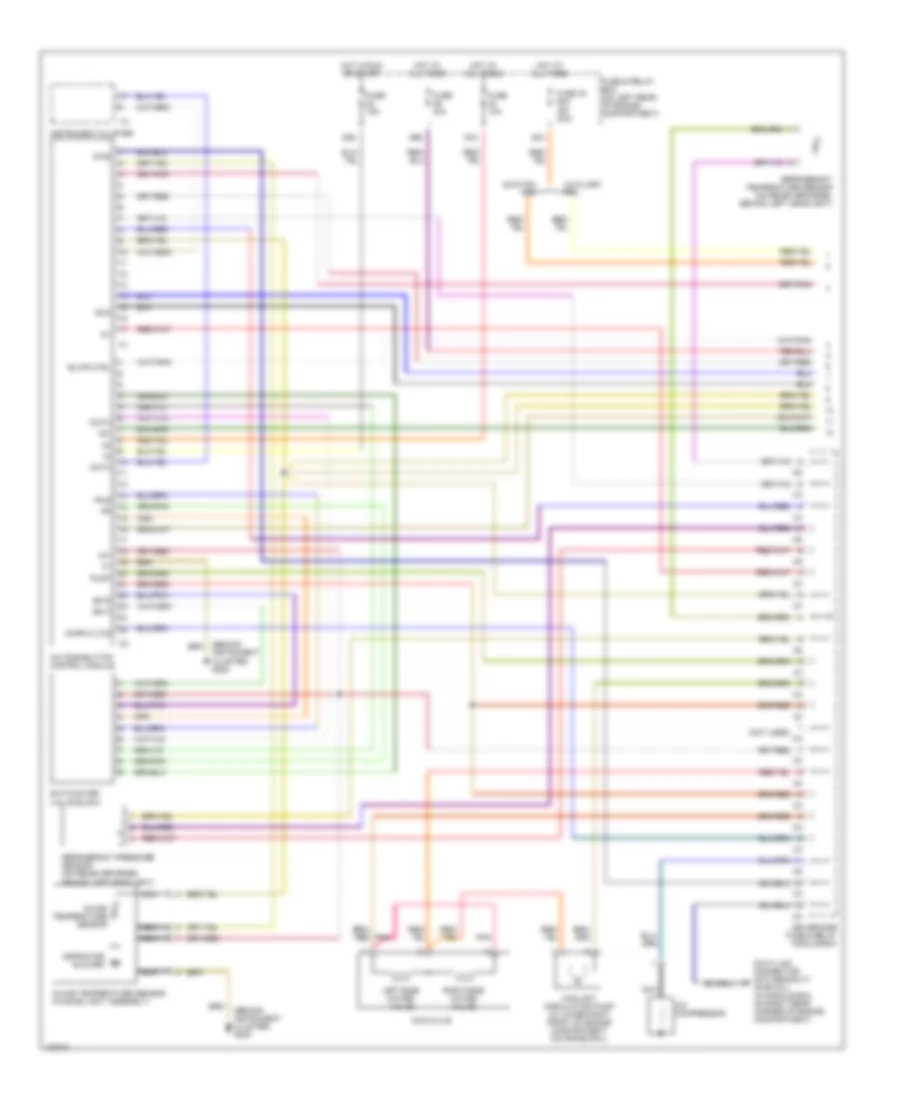Automatic AC Wiring Diagram (1 of 2) for Mercedes-Benz C230 2000