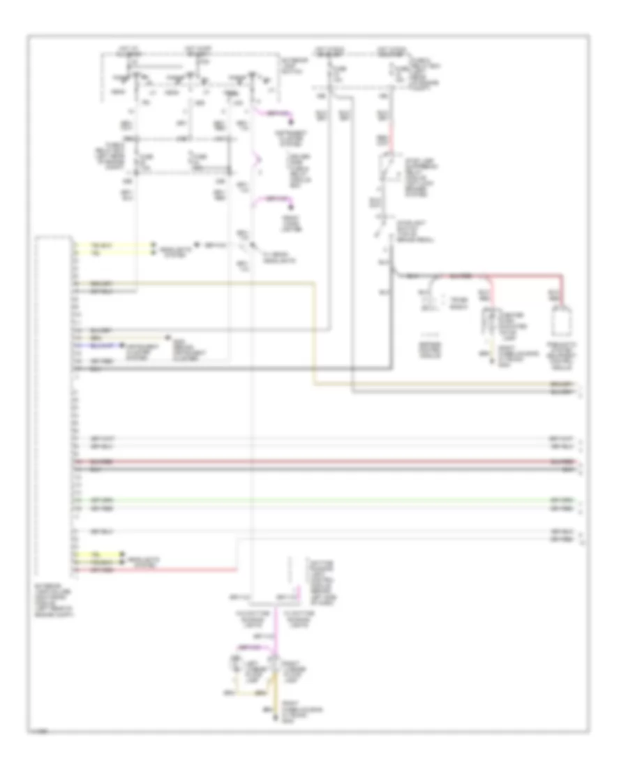 Exterior Light Wiring Diagram 1 of 2 for Mercedes Benz C230 2000