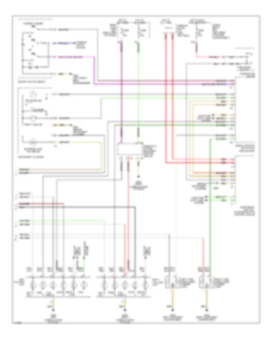 Exterior Light Wiring Diagram 2 of 2 for Mercedes Benz C230 2000