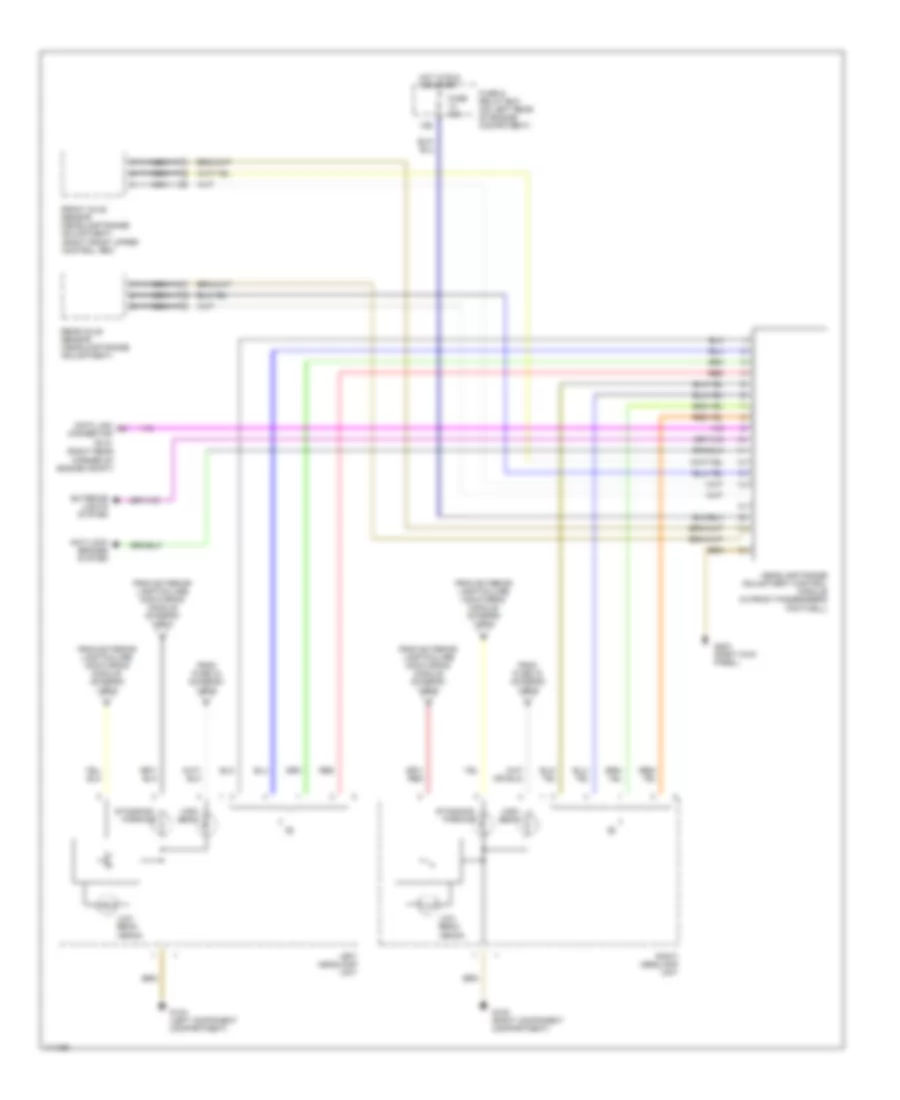 Headlight Wiring Diagram with Xenon Lamps 2 of 2 for Mercedes Benz C230 2000