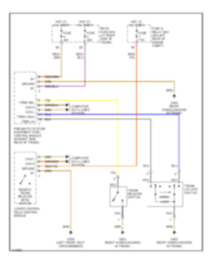 Trunk Release Wiring Diagram for Mercedes Benz C230 2000