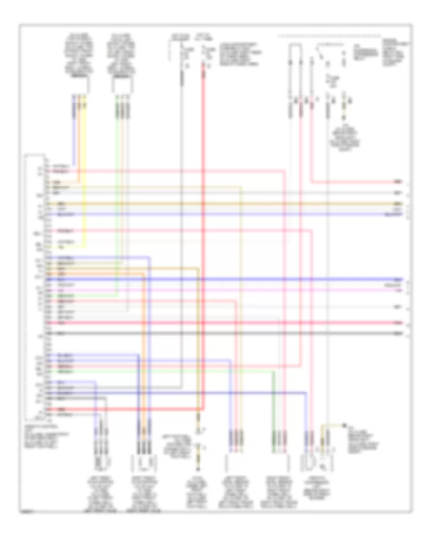 Electronic Suspension Wiring Diagram 1 of 2 for Mercedes Benz GL550 2008