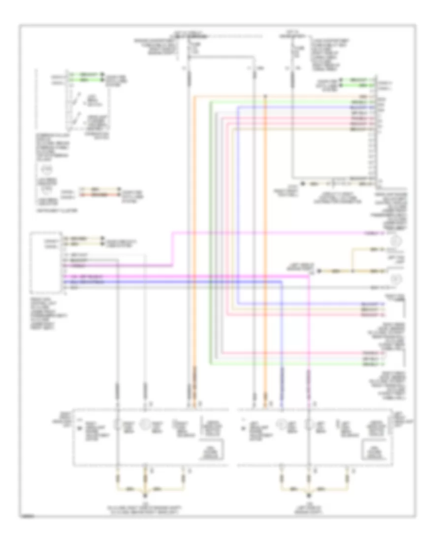 Headlights Wiring Diagram with Xenon Lamps for Mercedes Benz GL550 2008