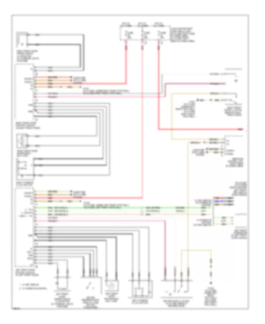 Automatic Door Locks Wiring Diagram 1 of 2 for Mercedes Benz GL550 2008