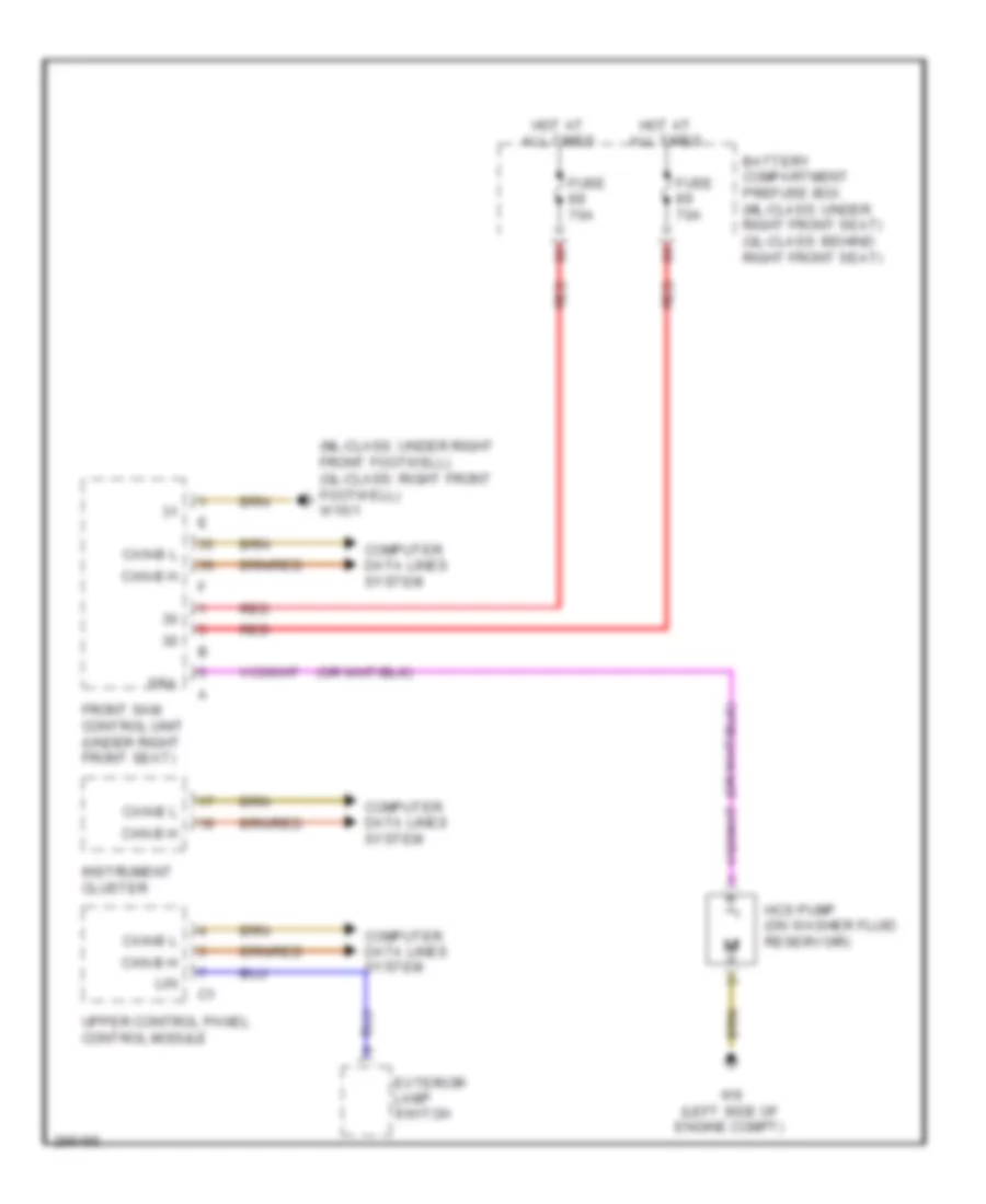 схема шайбы фары для Mercedes-Benz GL550 2008