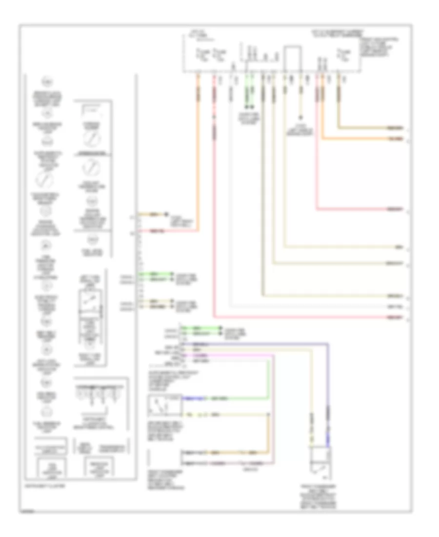 Instrument Cluster Wiring Diagram 1 of 2 for Mercedes Benz GLK350 4Matic 2010