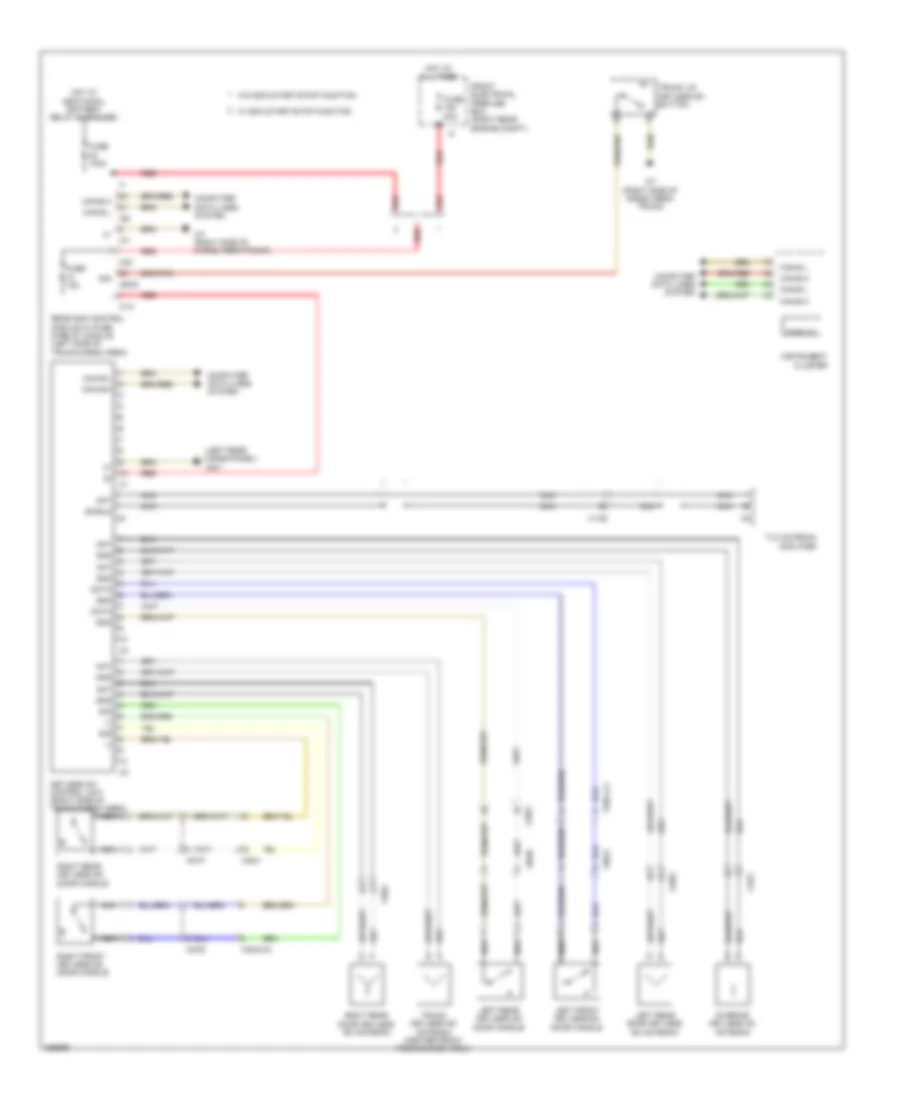 Keyless Go System Wiring Diagram for Mercedes-Benz GLK350 4Matic 2010