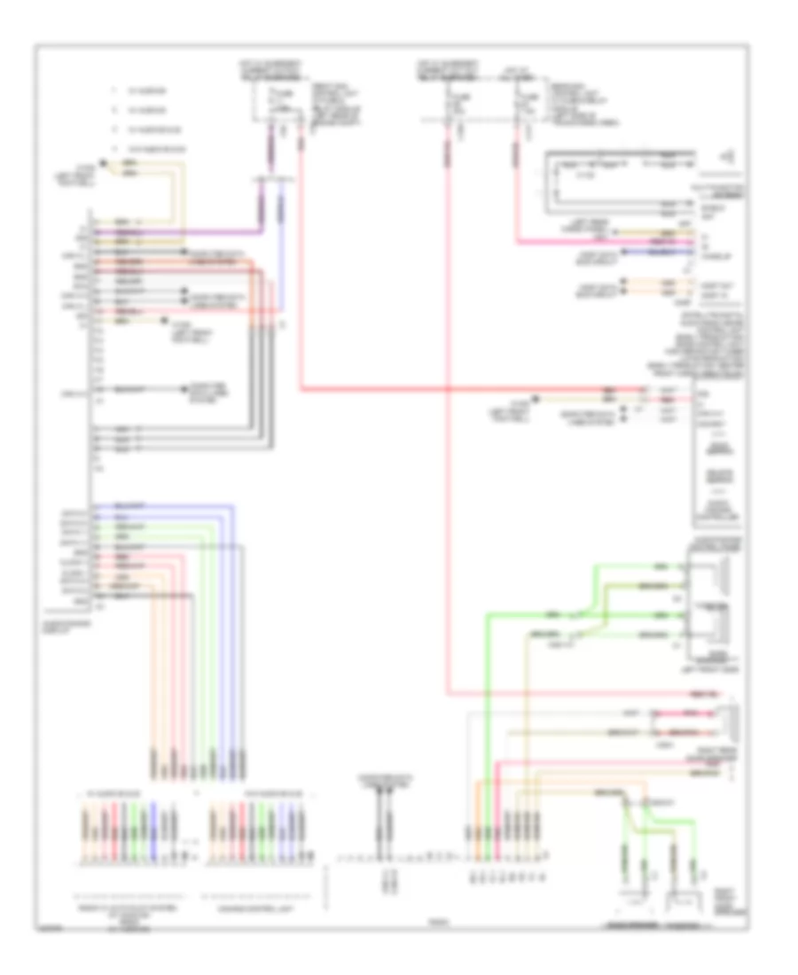 Radio Wiring Diagram (1 of 3) for Mercedes-Benz GLK350 4Matic 2010