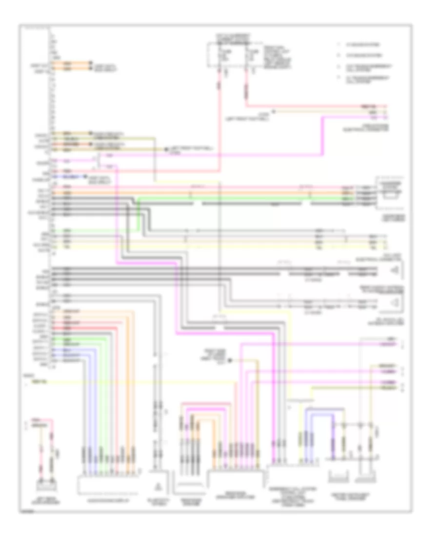 Radio Wiring Diagram (2 of 3) for Mercedes-Benz GLK350 4Matic 2010