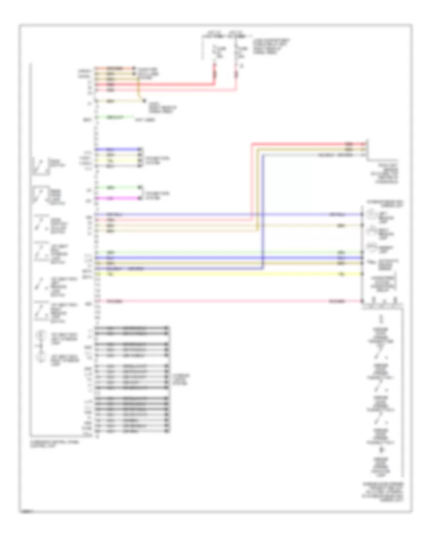 Overhead Console Wiring Diagram for Mercedes Benz GL350 2011