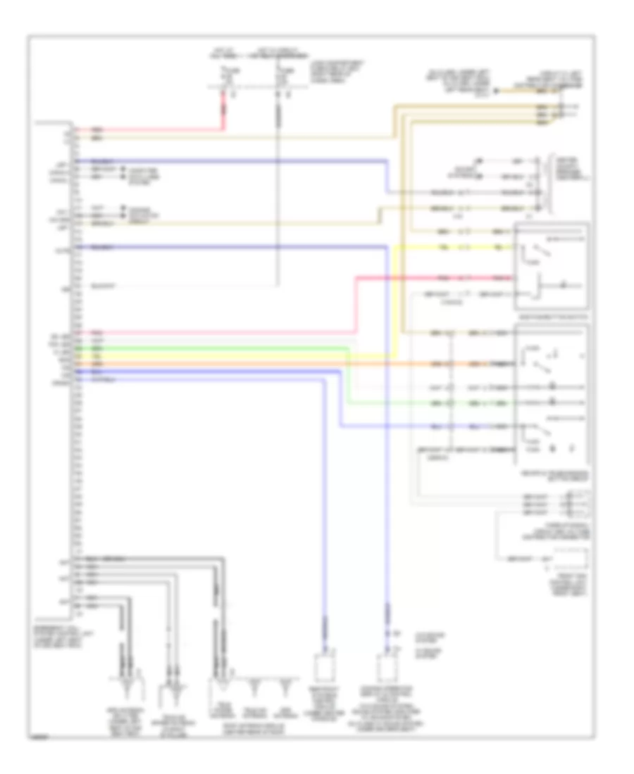 Emergency Call Wiring Diagram for Mercedes-Benz GL350 2011