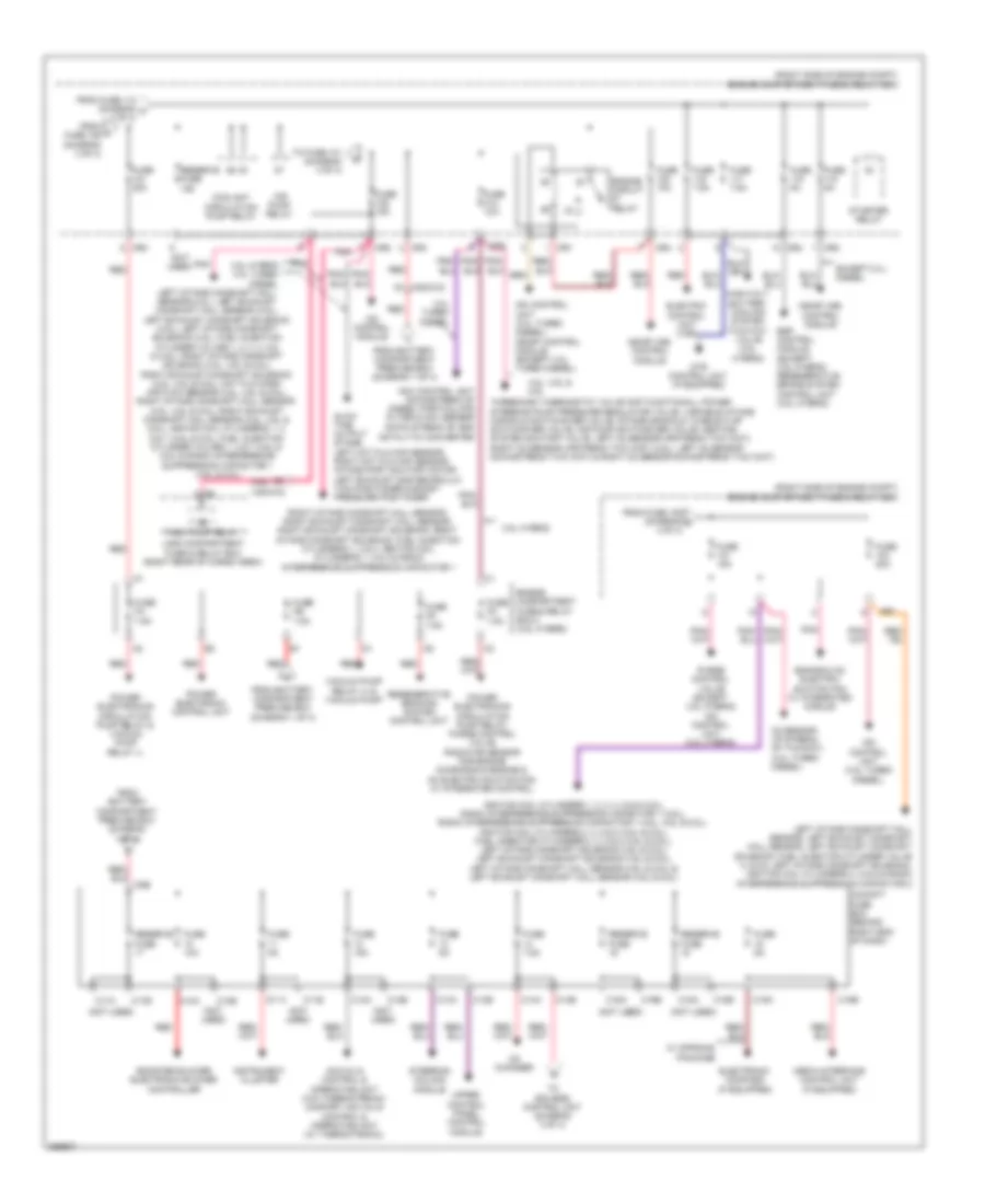 Power Distribution Wiring Diagram (4 of 4) for Mercedes-Benz GL350 2011