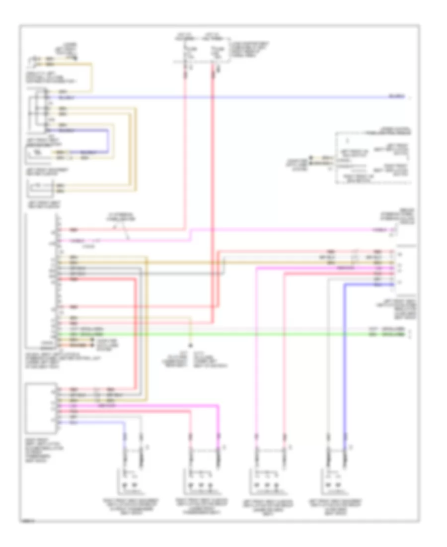 Seat Ventilation Wiring Diagram (1 of 2) for Mercedes-Benz GL350 2011
