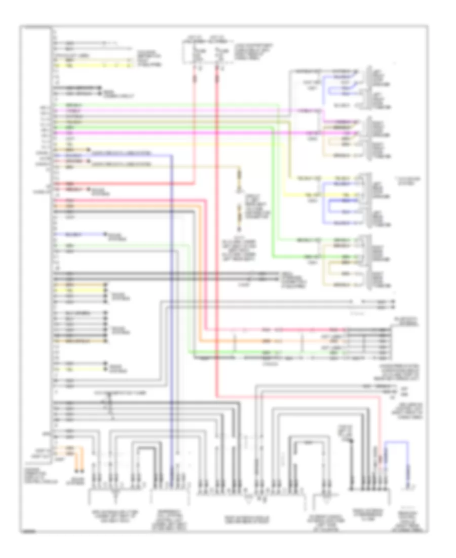 COMAND Actuation Wiring Diagram for Mercedes Benz GL350 2011