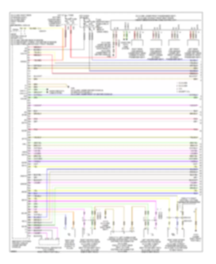 Supplemental Restraint Wiring Diagram 1 of 3 for Mercedes Benz GL350 2011