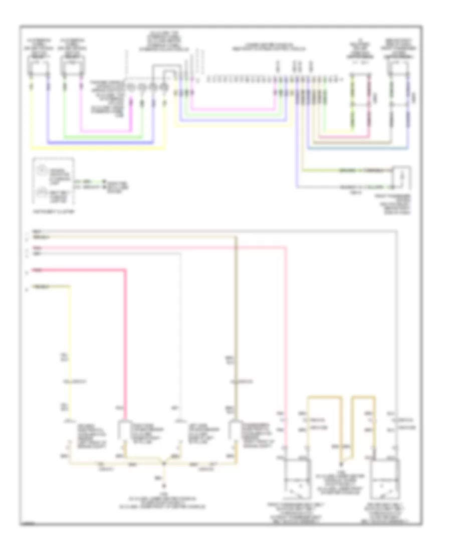 Supplemental Restraint Wiring Diagram 3 of 3 for Mercedes Benz GL350 2011