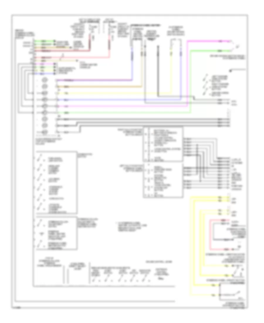 Power Steering Column Wiring Diagram for Mercedes Benz ML350 4Matic 2013