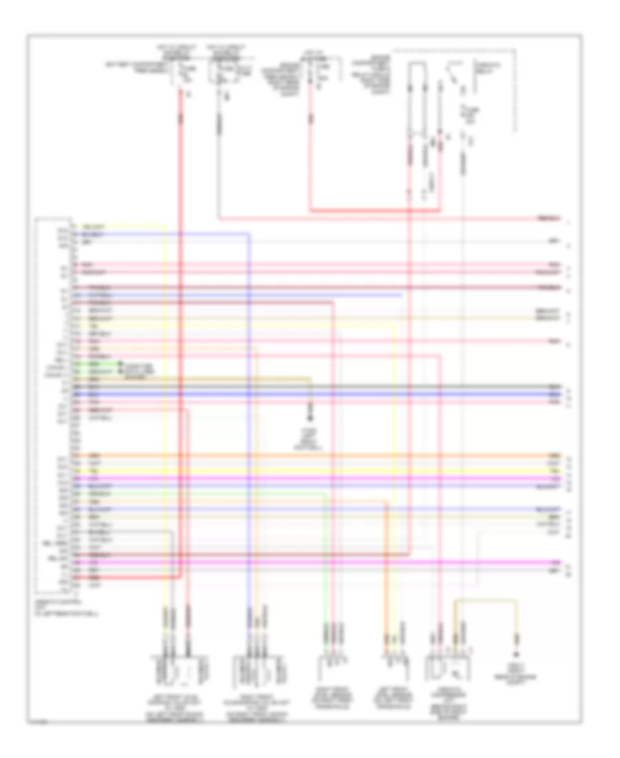 Airmatic Control Wiring Diagram 1 of 2 for Mercedes Benz ML350 4Matic 2013