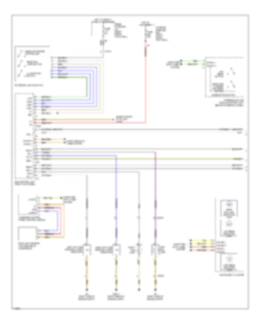 Headlights Wiring Diagram without Xenon Lamps 1 of 2 for Mercedes Benz ML350 4Matic 2013