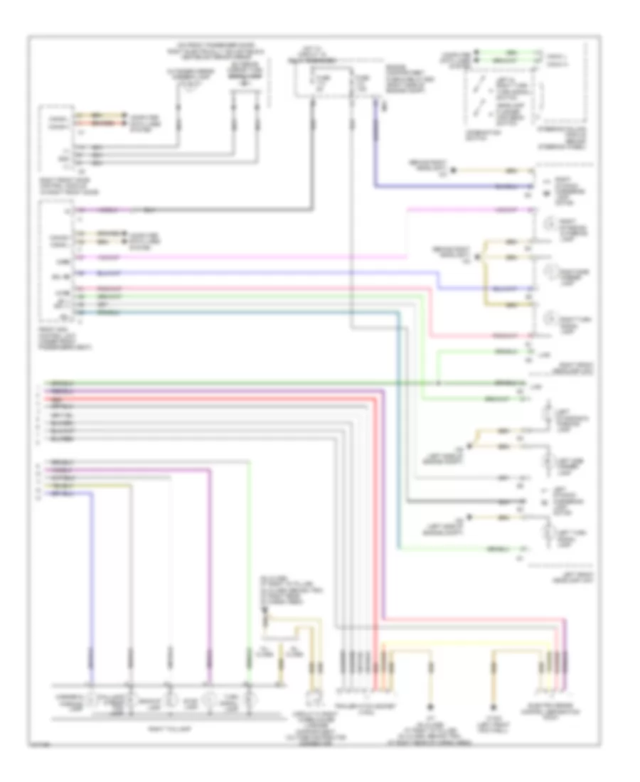 Exterior Lamps Wiring Diagram 2 of 2 for Mercedes Benz GL320 2009