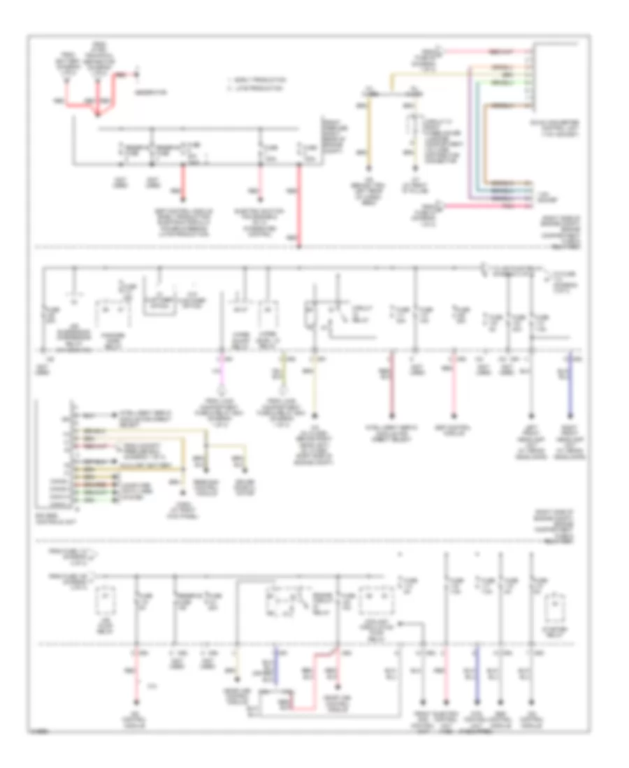 Power Distribution Wiring Diagram 3 of 3 for Mercedes Benz GL320 2009