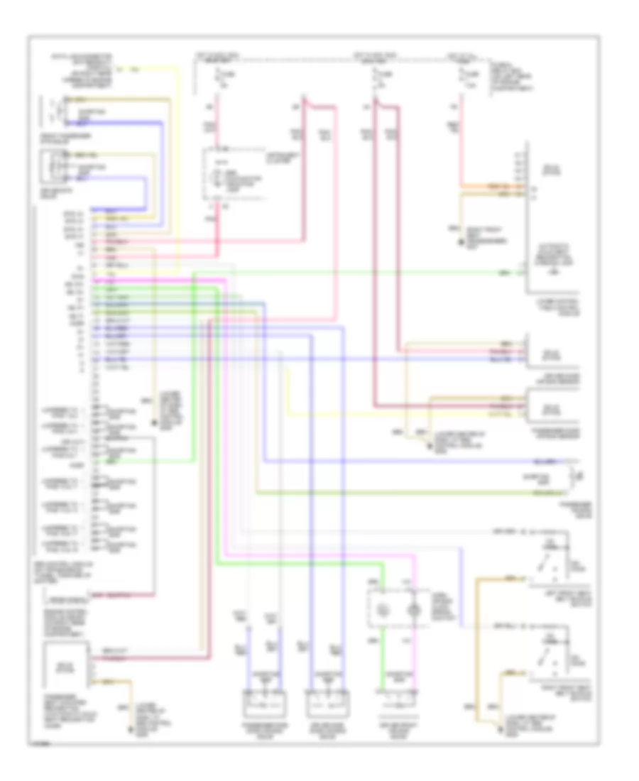 Supplemental Restraint Wiring Diagram for Mercedes Benz C280 2000