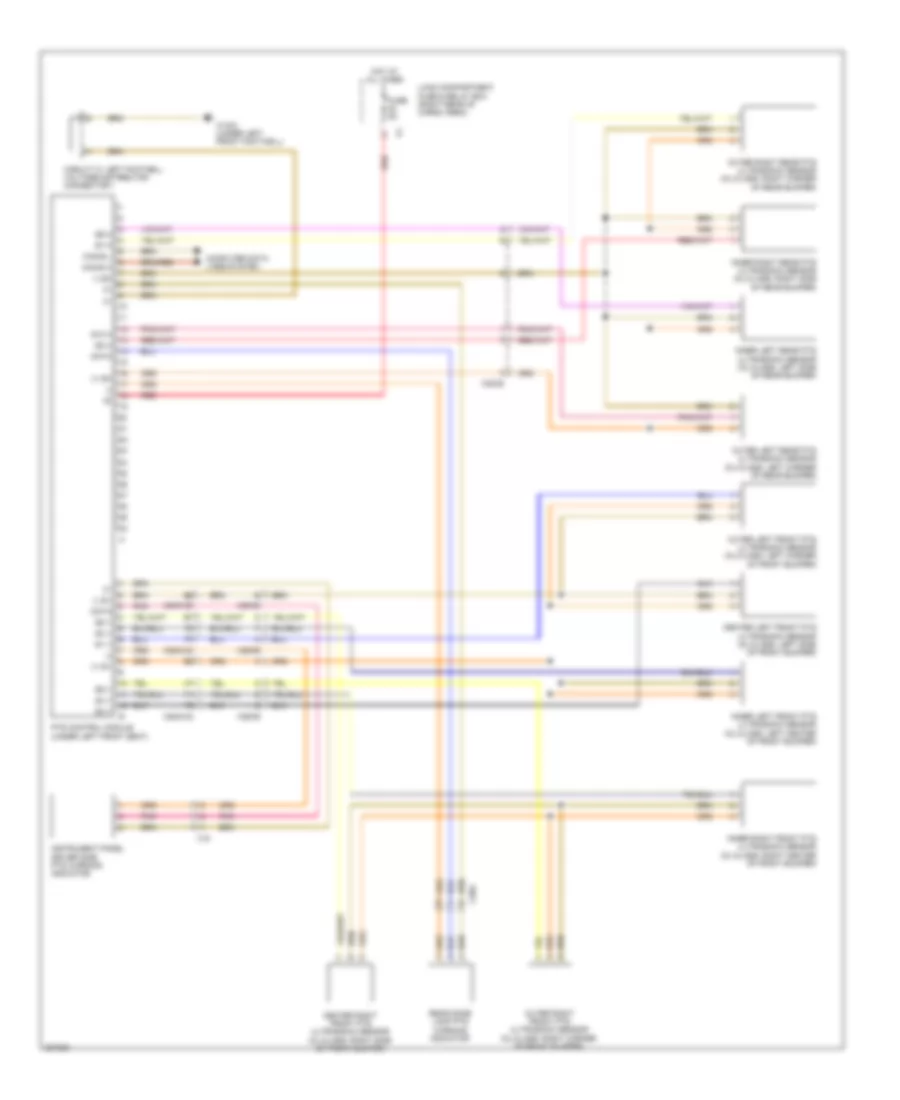 Parktronic Wiring Diagram for Mercedes-Benz ML350 2010