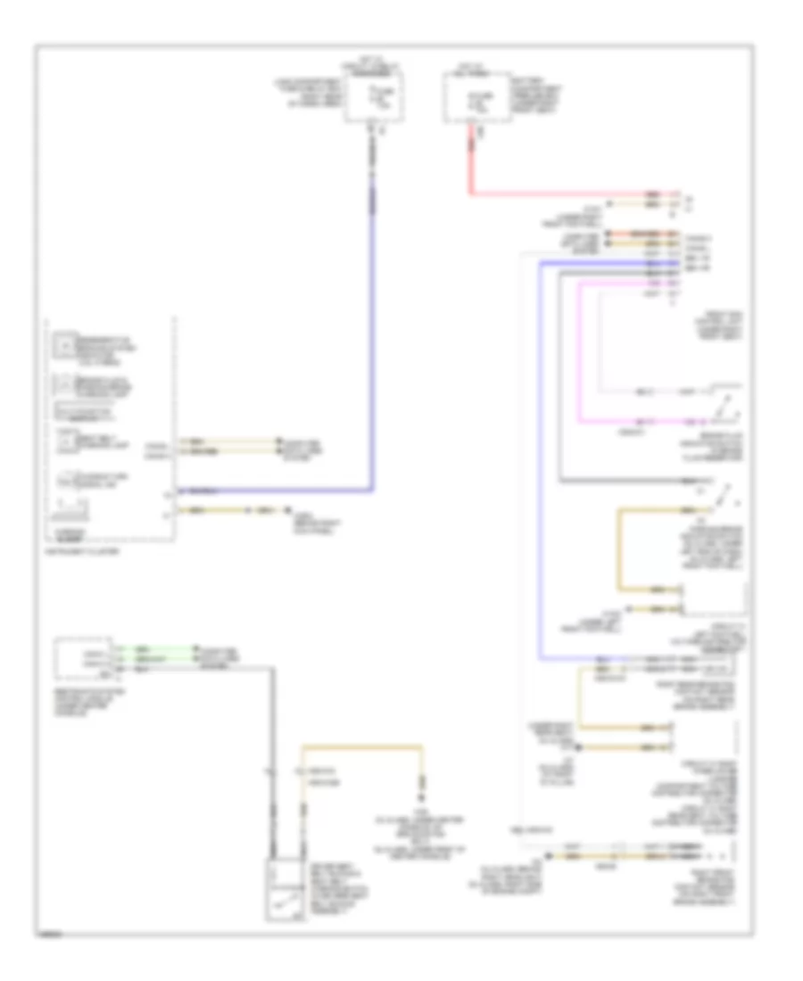 Seat Belt Warning Wiring Diagram for Mercedes Benz GL450 2011