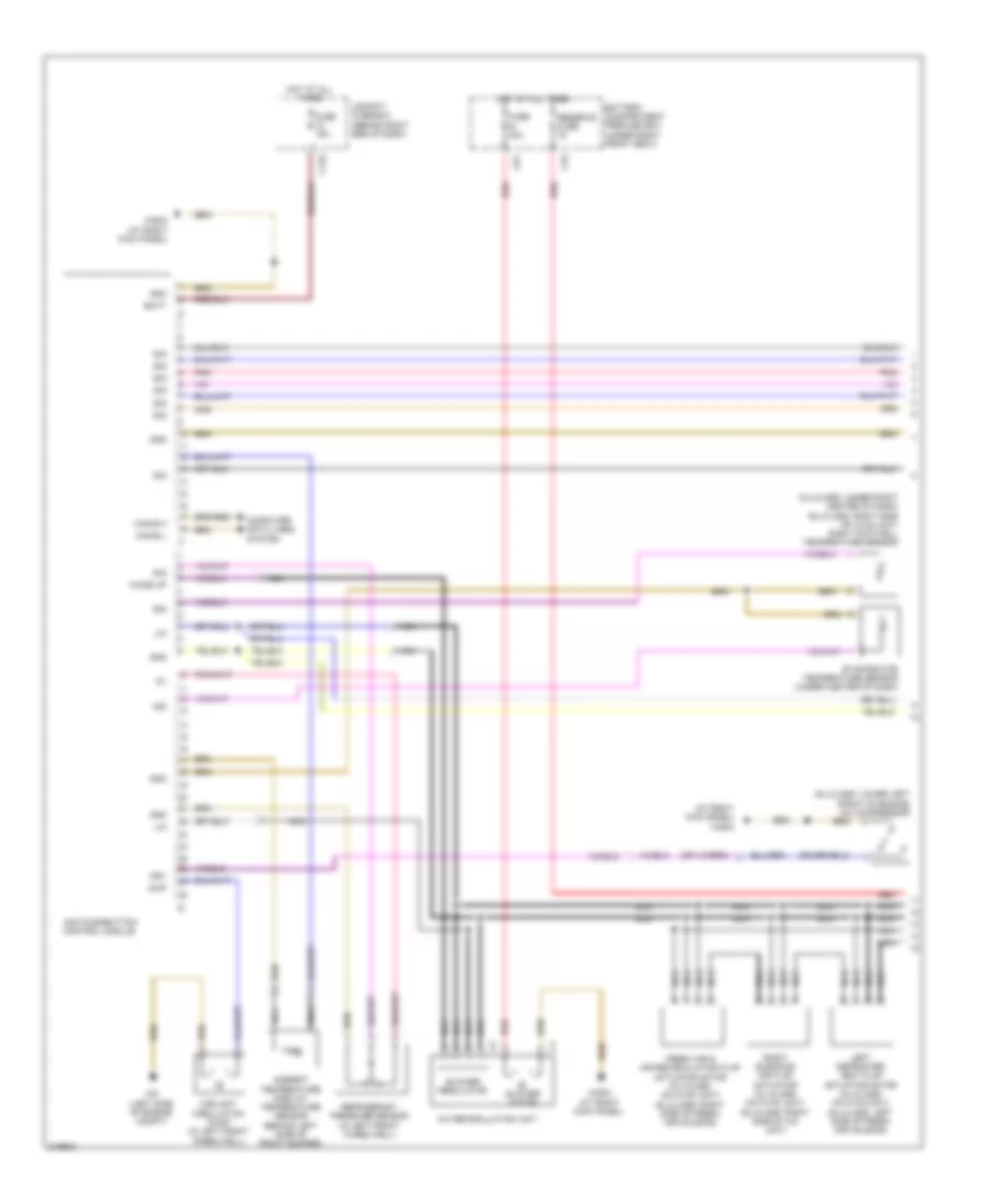 Automatic AC Wiring Diagram, without Thermotronic (1 of 2) for Mercedes-Benz GL450 2009