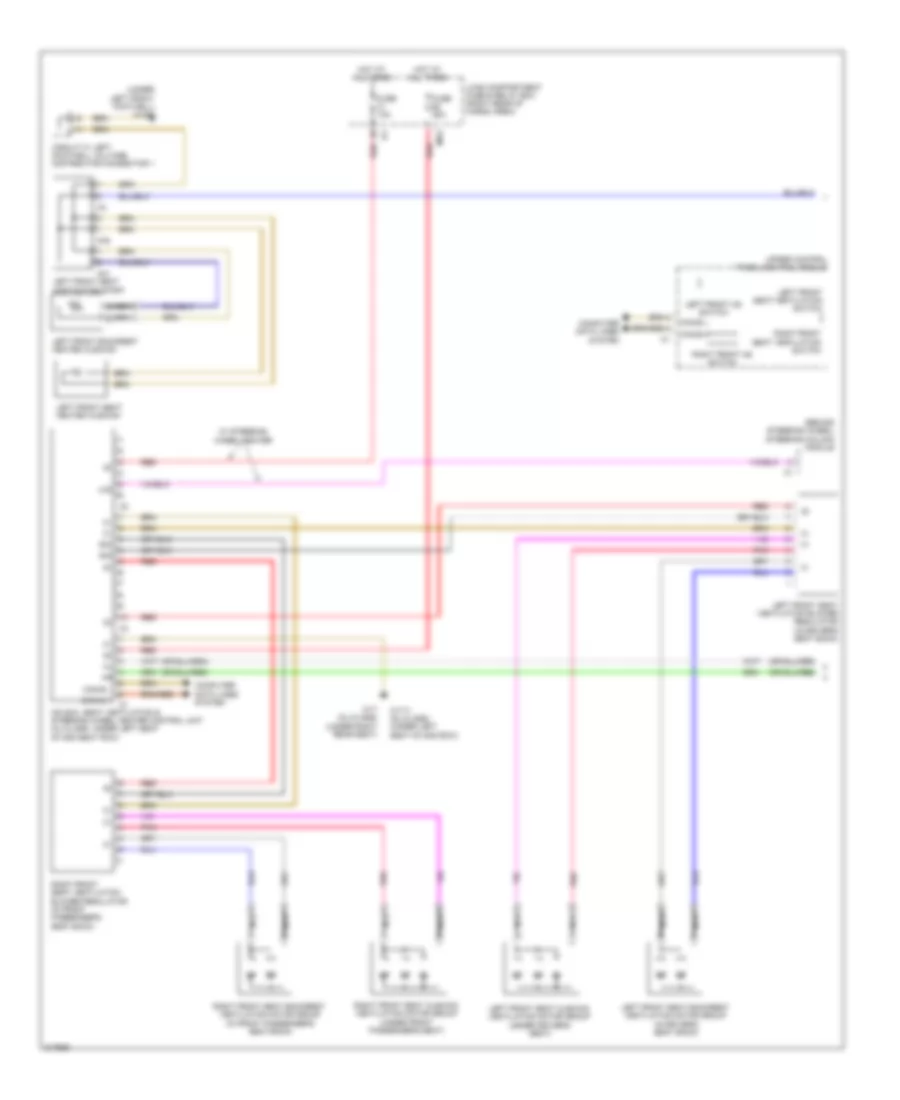 Seat Ventilation Wiring Diagram (1 of 2) for Mercedes-Benz GL450 2009