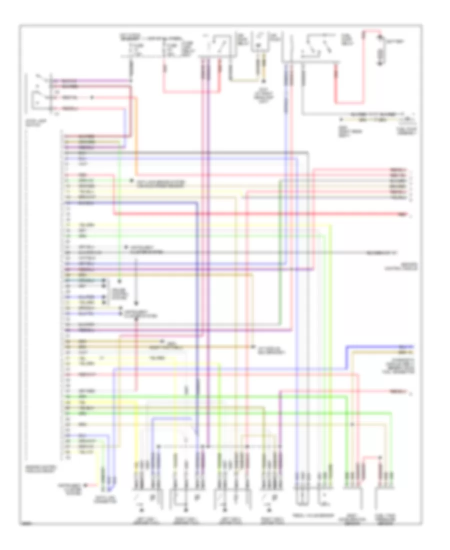 5.0L, Engine Performance Wiring Diagrams (1 of 3) for Mercedes-Benz SL500 1996