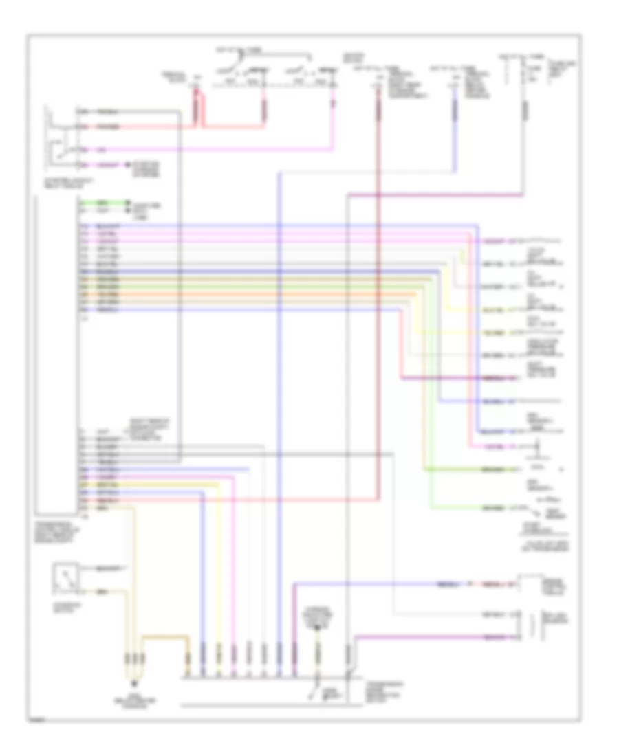 Электросхема коробки передач АКПП, Я-SFI для Mercedes-Benz SL500 1996