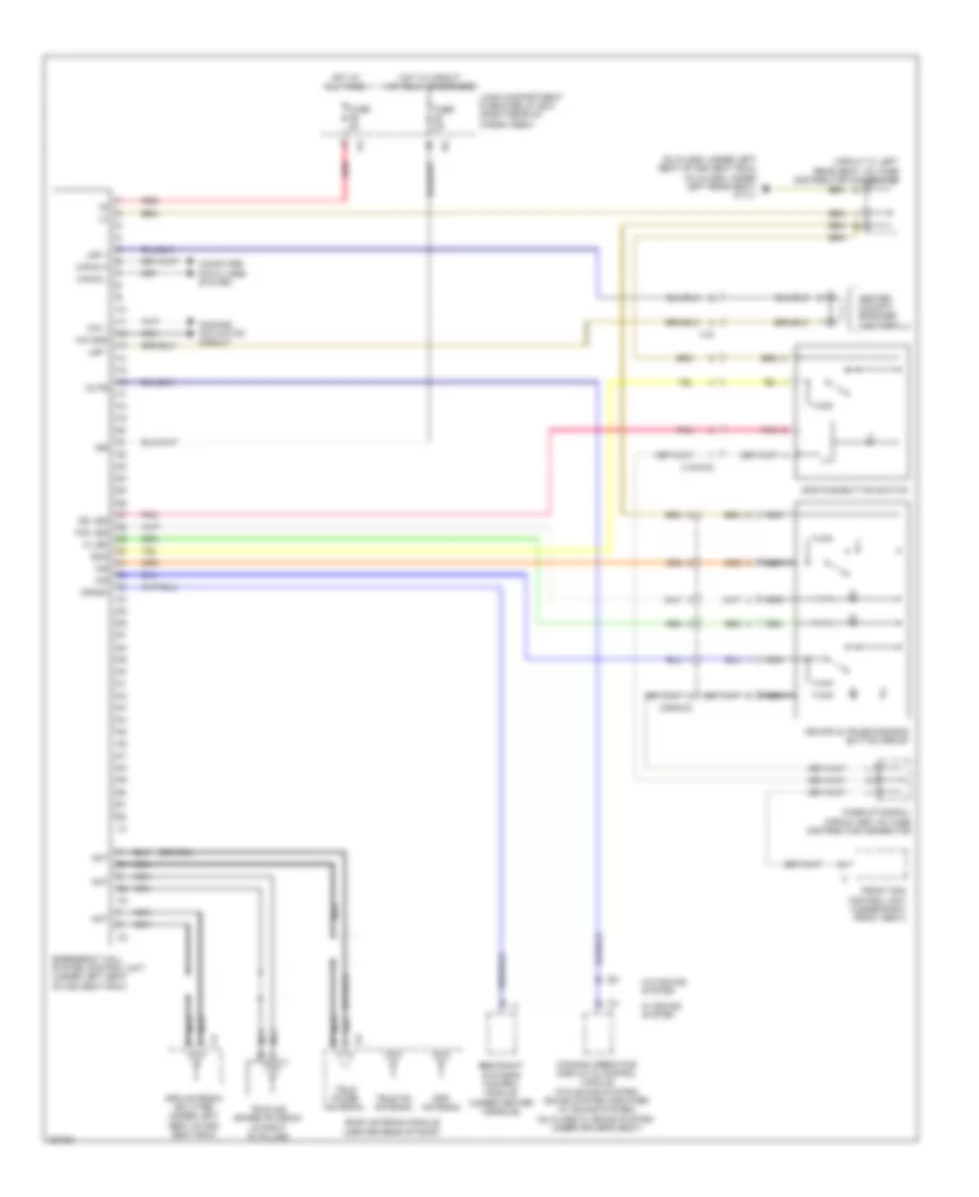 Emergency Call Wiring Diagram for Mercedes-Benz ML350 4Matic 2010