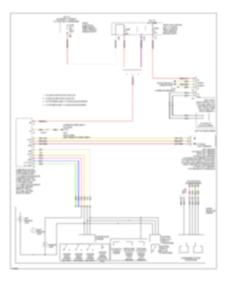 Automatic Day Night Mirror Wiring Diagram for Mercedes Benz GLK350 2014