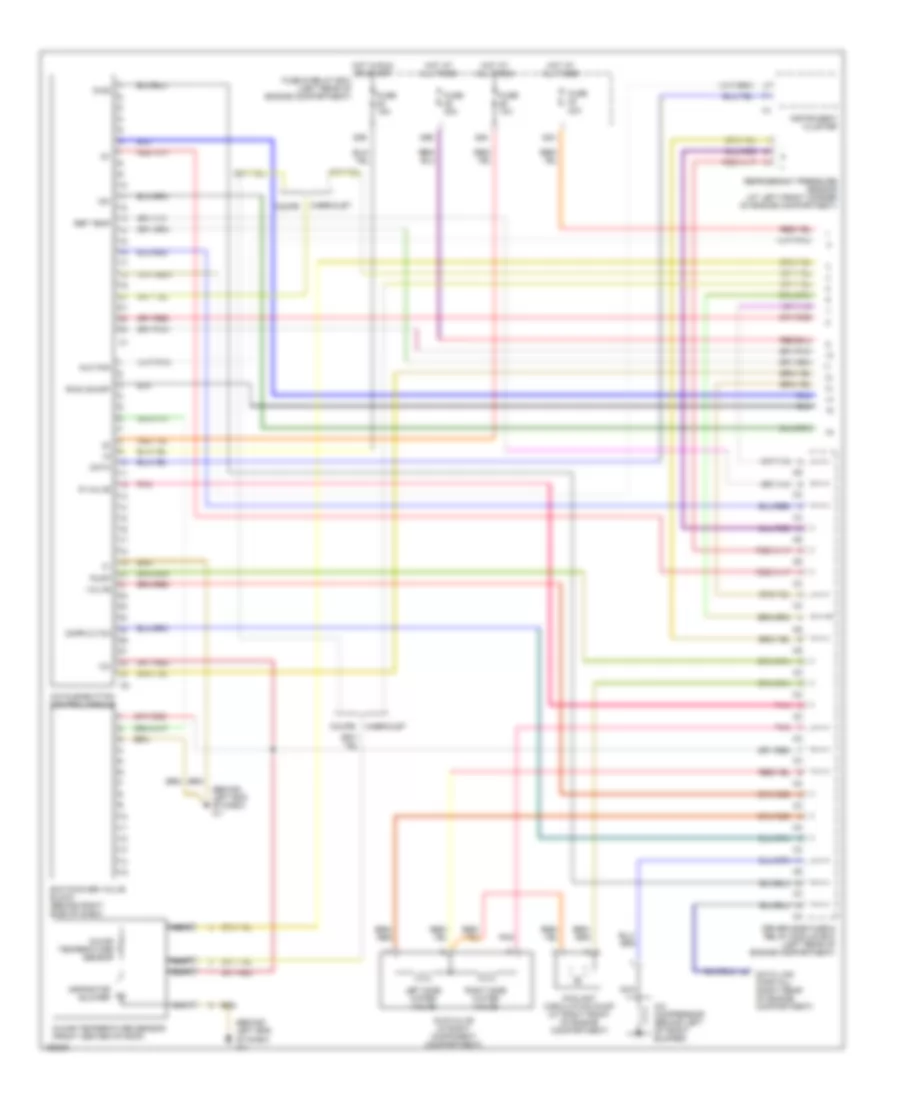 Automatic A C Wiring Diagram Convertible 1 of 2 for Mercedes Benz CLK430 2002