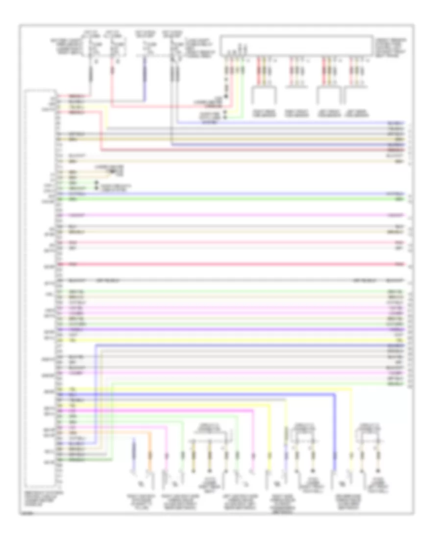 Supplemental Restraint Wiring Diagram (1 of 3) for Mercedes-Benz ML550 2008