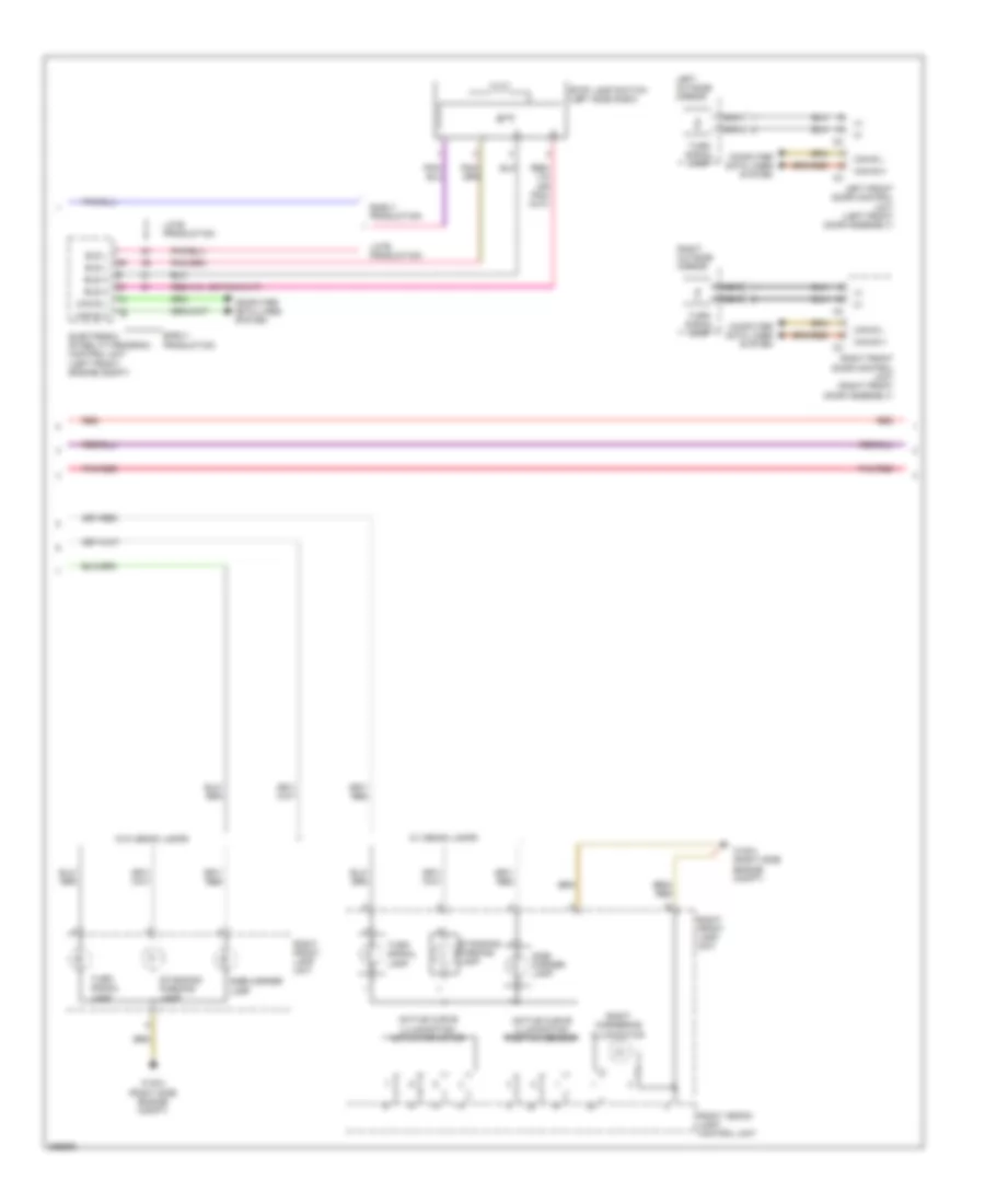 Exterior Lamps Wiring Diagram 2 of 3 for Mercedes Benz GLK350 2011