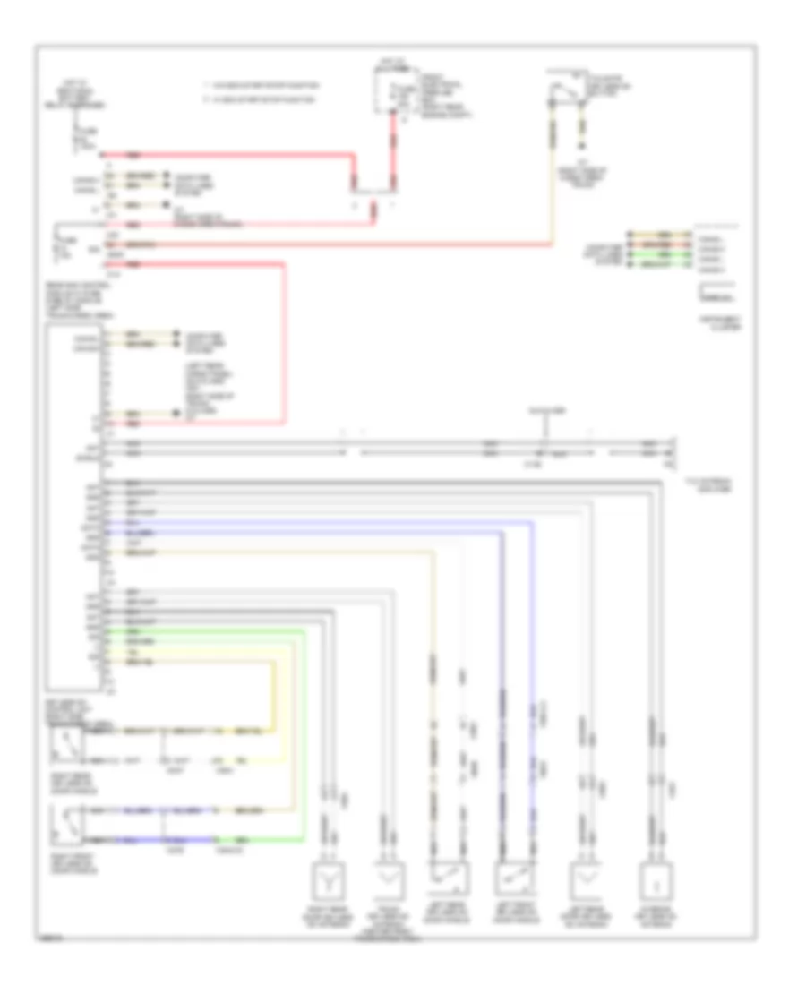 Keyless Go System Wiring Diagram for Mercedes Benz GLK350 2011