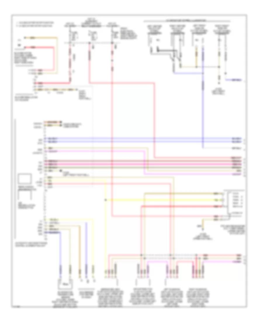 Automatic AC Wiring Diagram, without Thermotronic (1 of 2) for Mercedes-Benz GLK350 4Matic 2014
