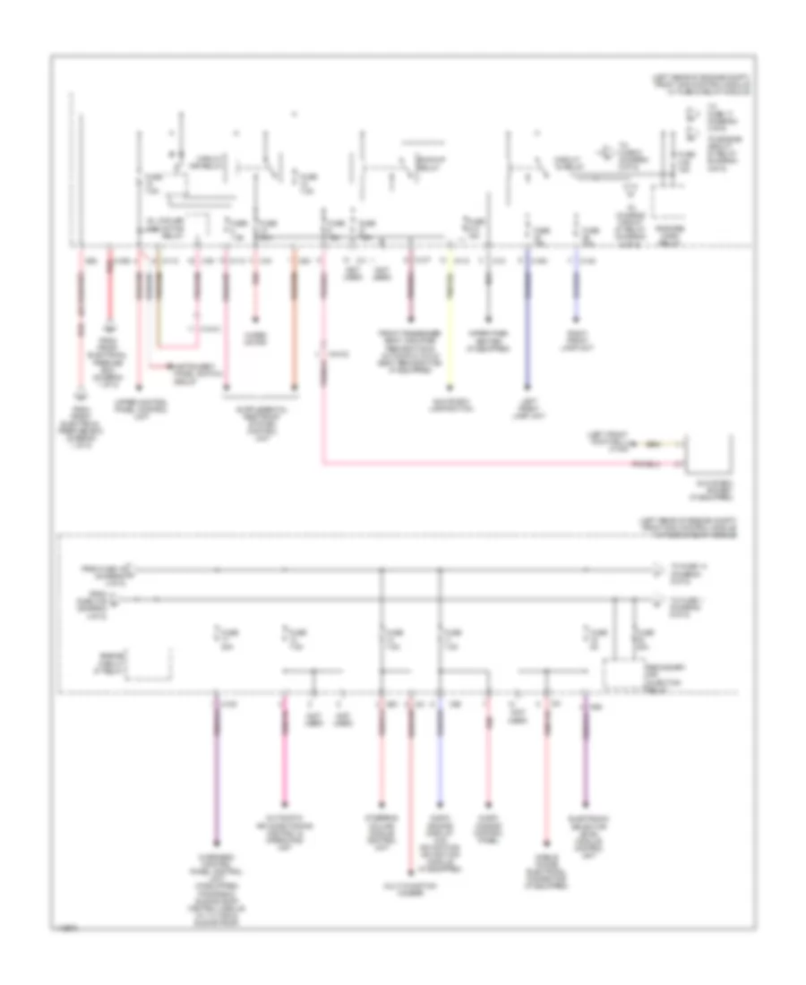 Power Distribution Wiring Diagram (4 of 5) for Mercedes-Benz GLK350 4Matic 2014