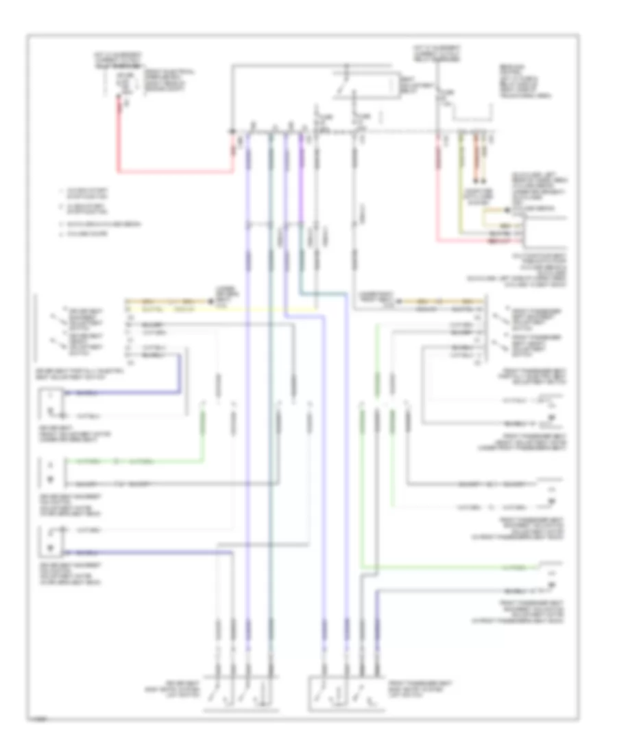Power Seat Wiring Diagram, with Partially Electric Seat Adjustment for Mercedes-Benz GLK350 4Matic 2014