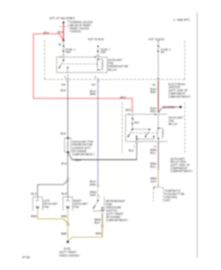 2 6L Cooling Fan Wiring Diagram for Mercedes Benz 190E 1993